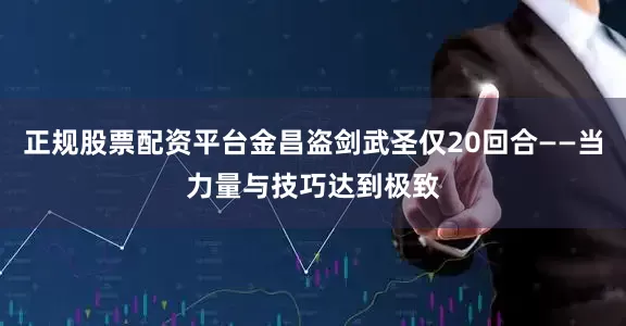 正规股票配资平台金昌盗剑武圣仅20回合——当力量与技巧达到极致